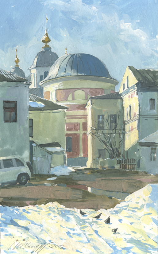 Вид на Казанский собор
